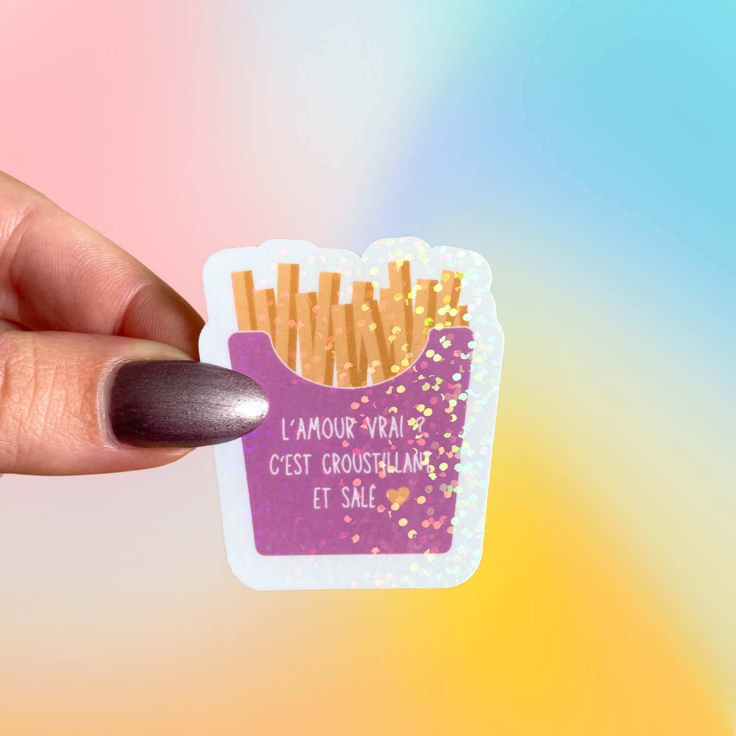 Sticker - paquet de frites