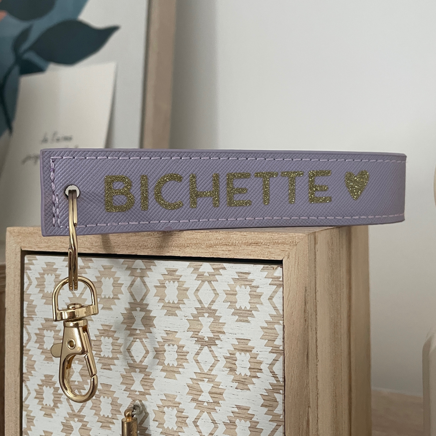 Porte-clé dragonne - violet - BICHETTE