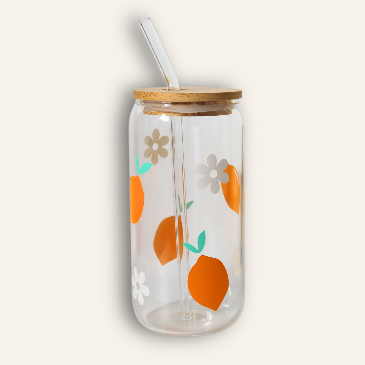 Verre cannette avec paille - Citrons