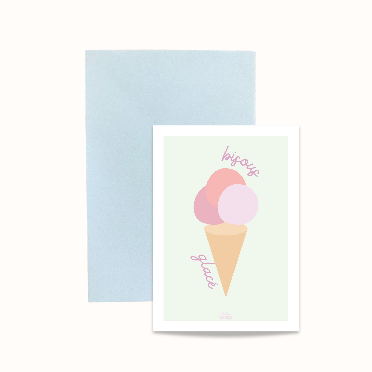 carte "Bisous glacé"