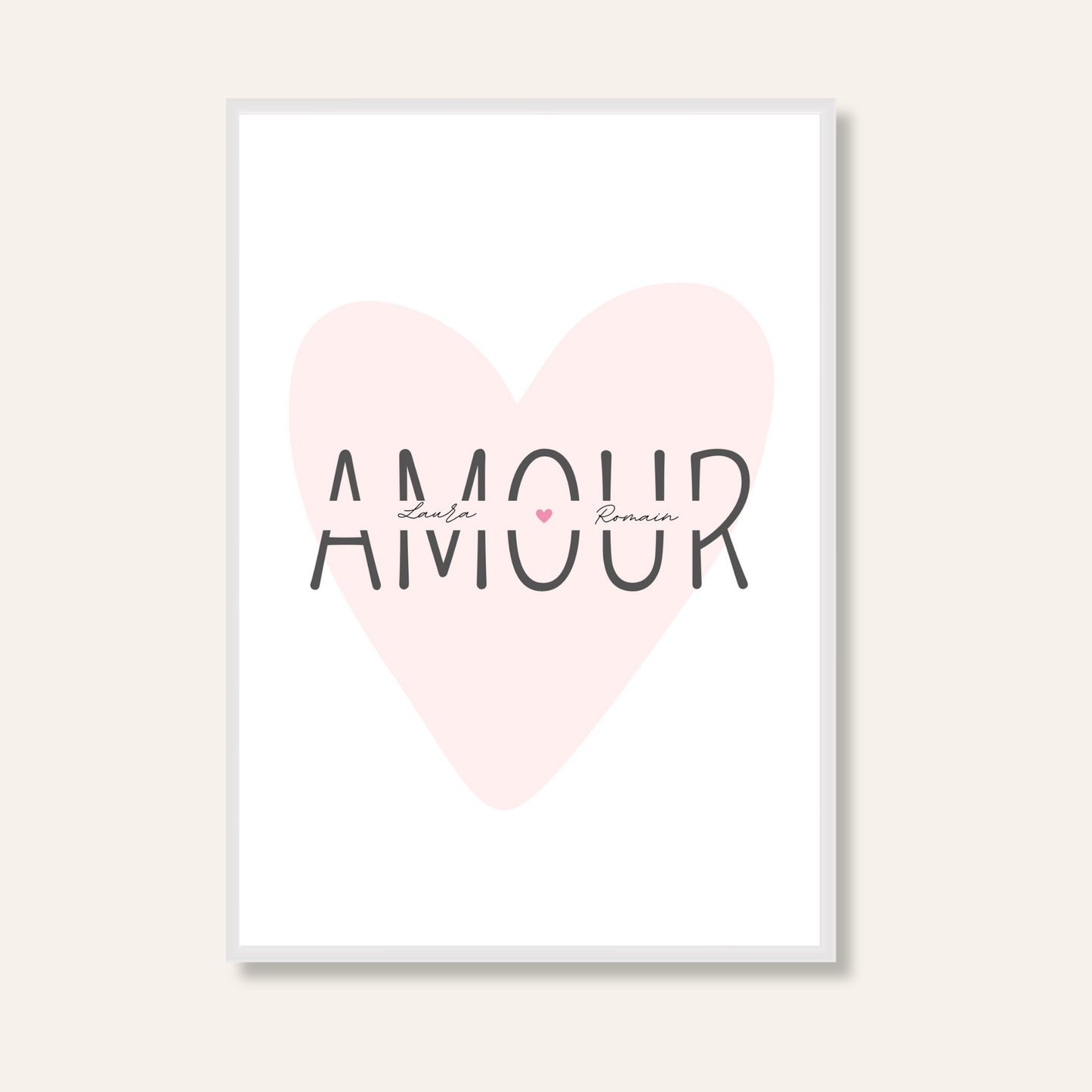 Affiche personnalisé - Amour