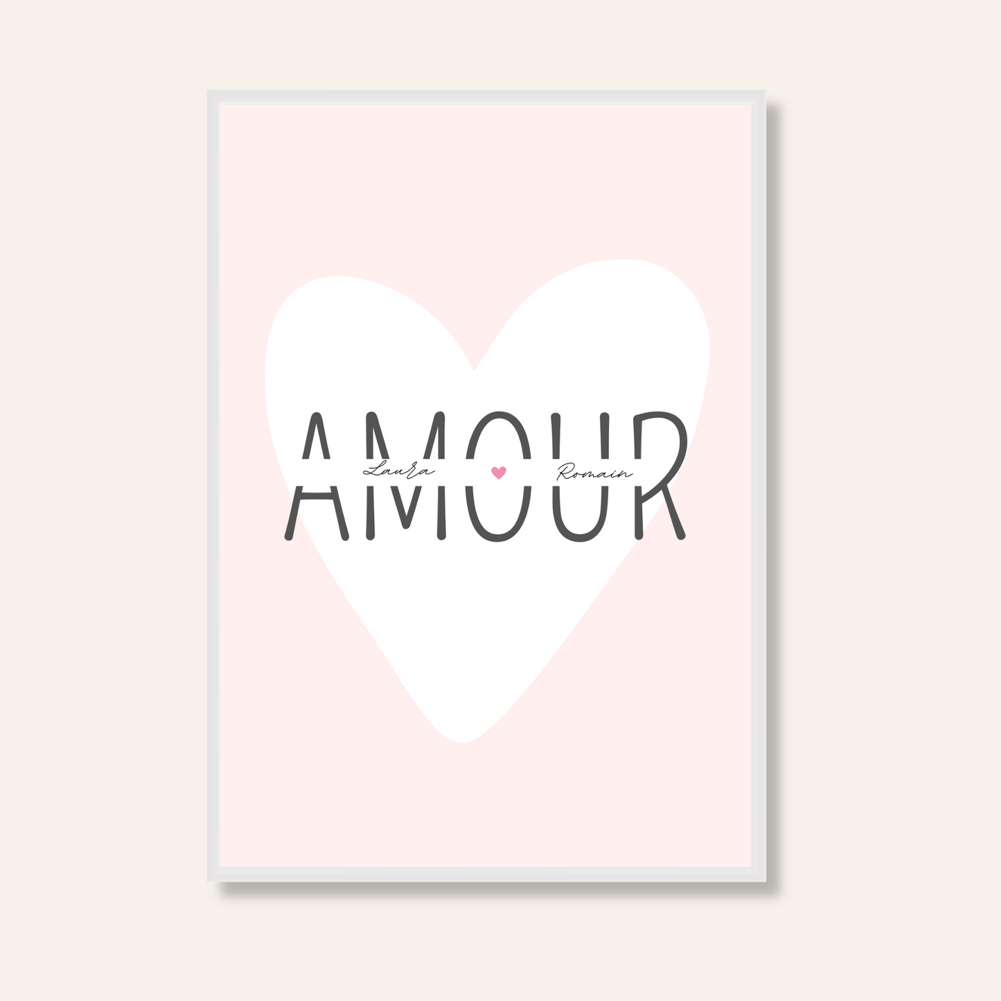 Affiche personnalisé - Amour