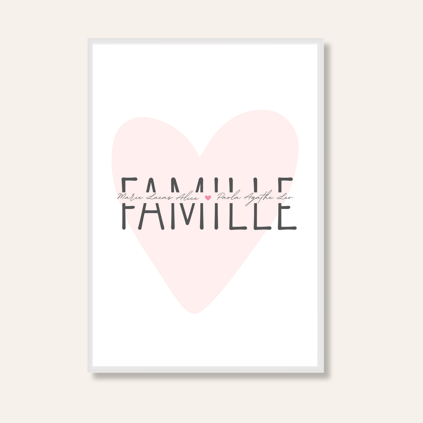 Affiche personnalisé - Famille
