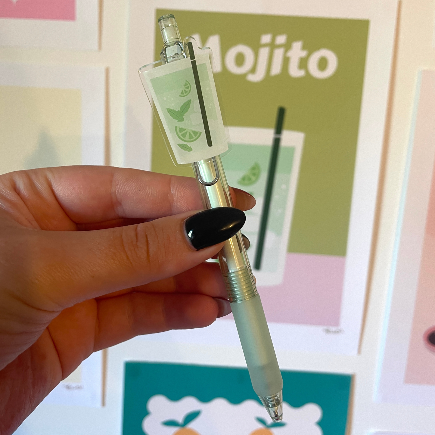 Stylo à bille - Verre à mojito