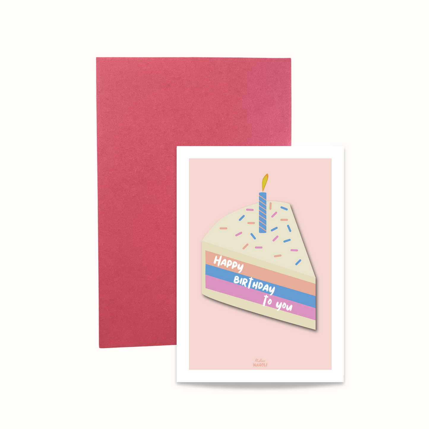 Carte "happy birthday to you" Cake surprise