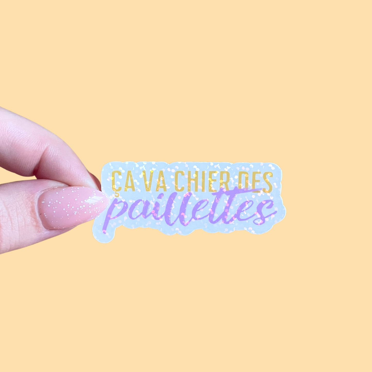 sticker - Ça va chier des paillettes