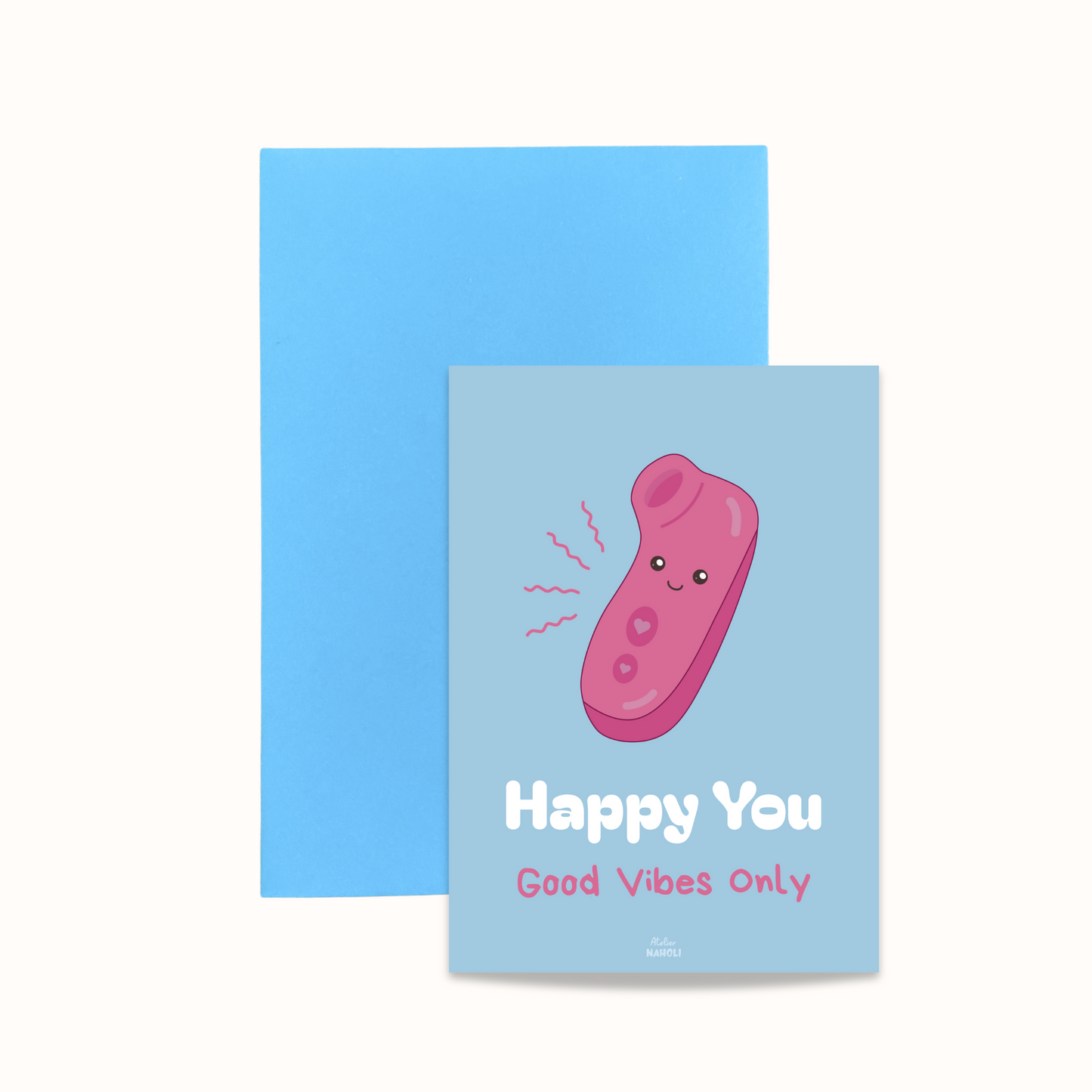 Carte - woman toys - happy you, good vibes only"