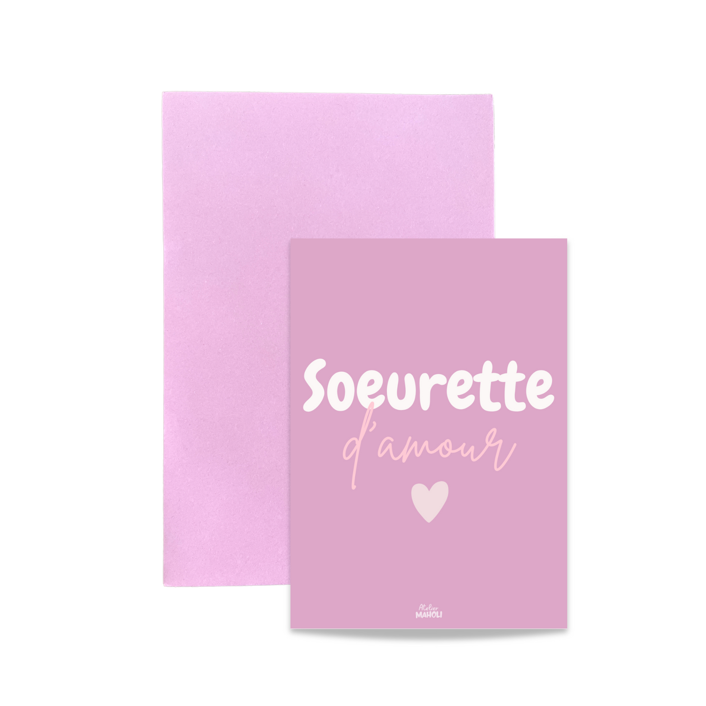 Carte "soeurette d'amour"