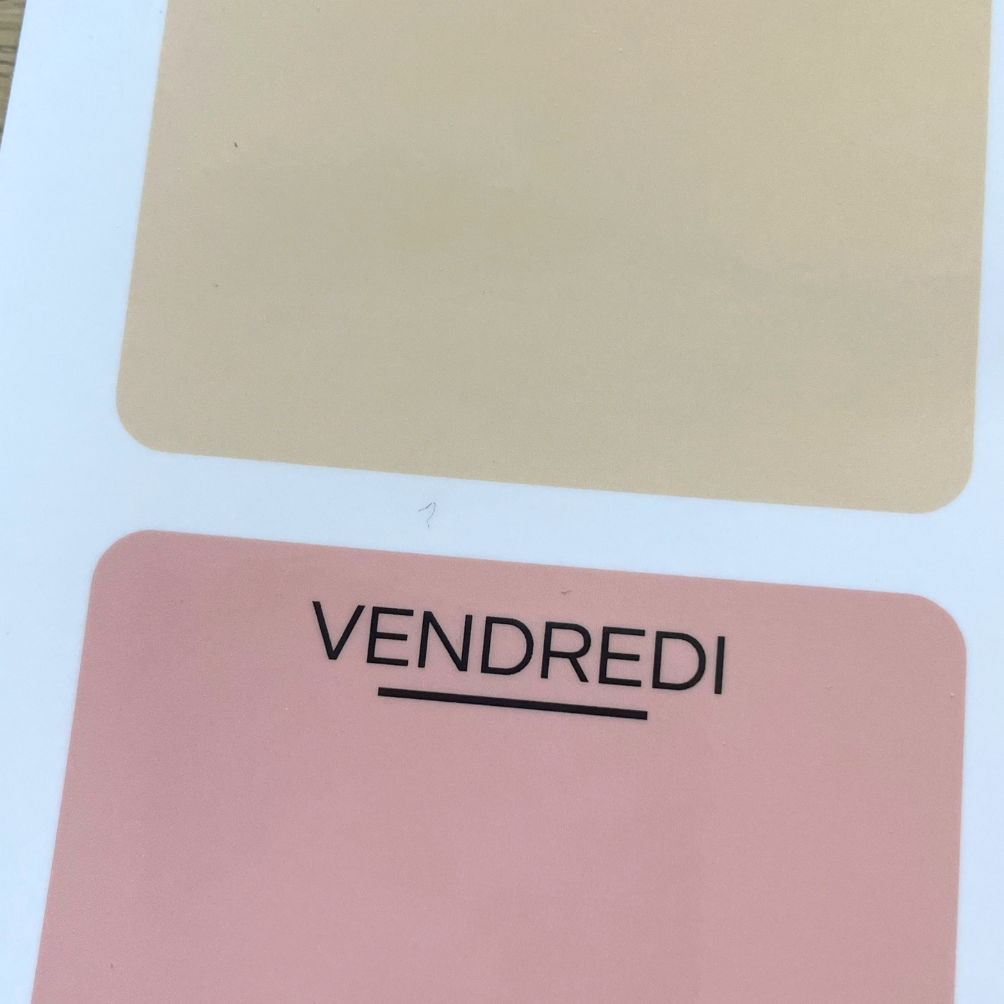 Weekly Planner magnétique - carreaux -A4 - IMPARFAIT
