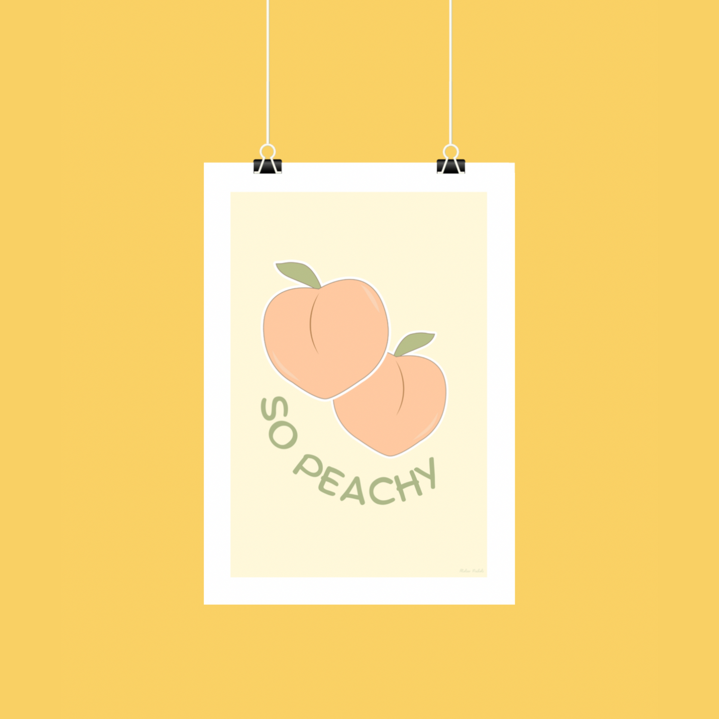 Affiche "so peachy"