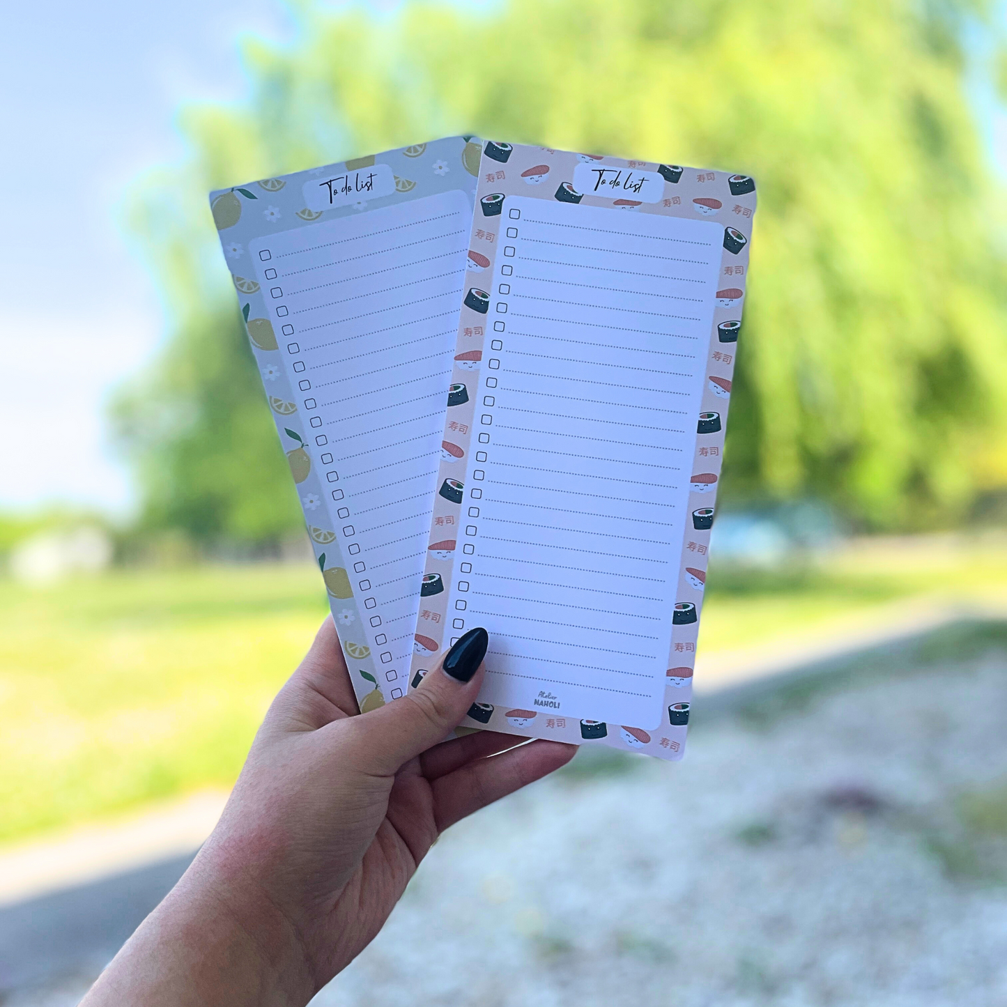 Bloc note - to do list - citron