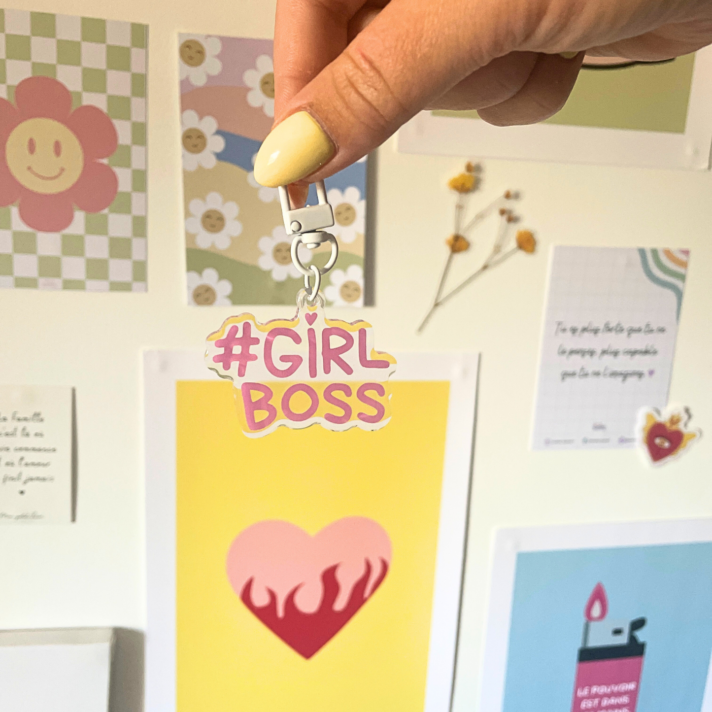 Porte-clé #GIRLBOSS