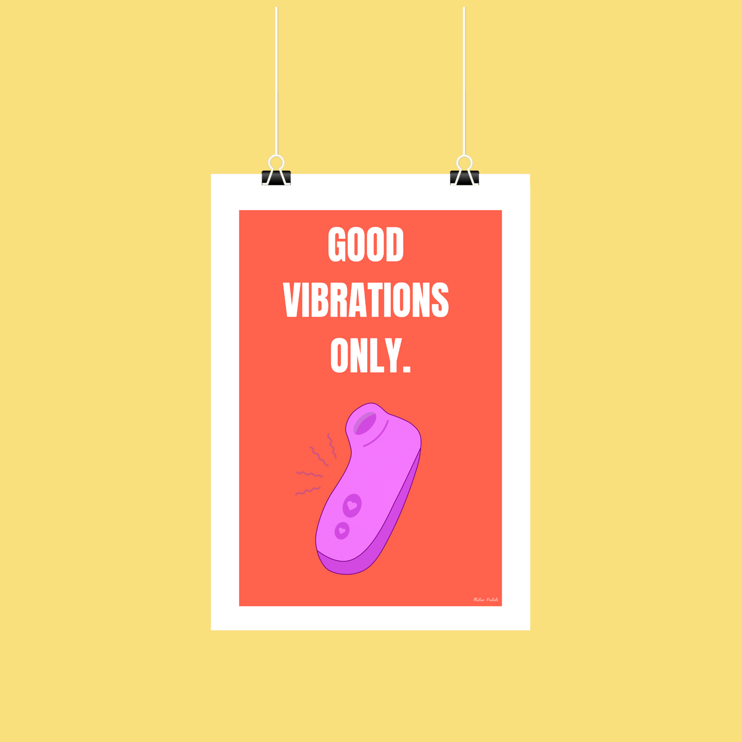 Affiche "good vibrations only"