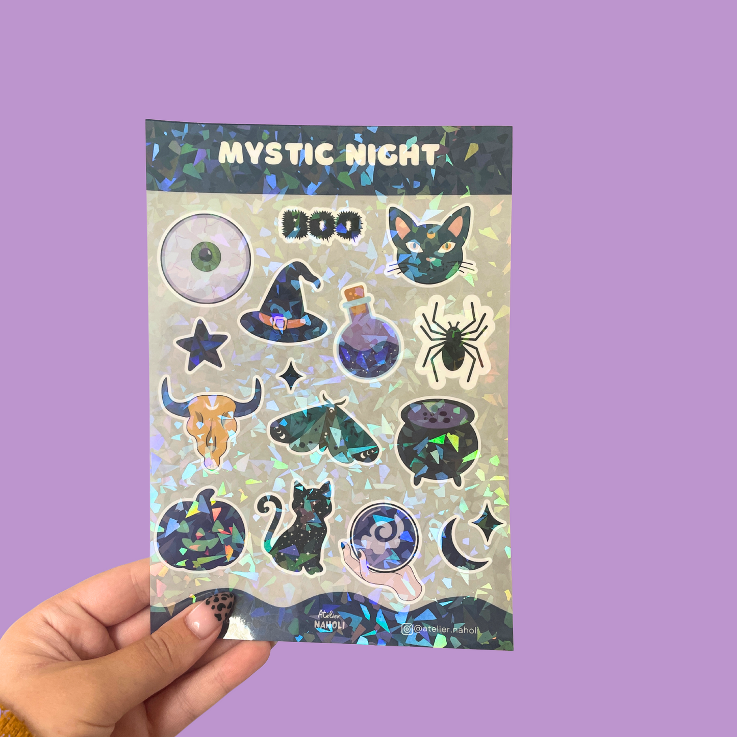 Planche stickers - Mystic Night - A5