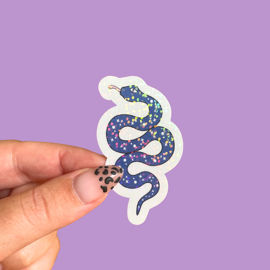 Sticker - Serpent bleu mystique