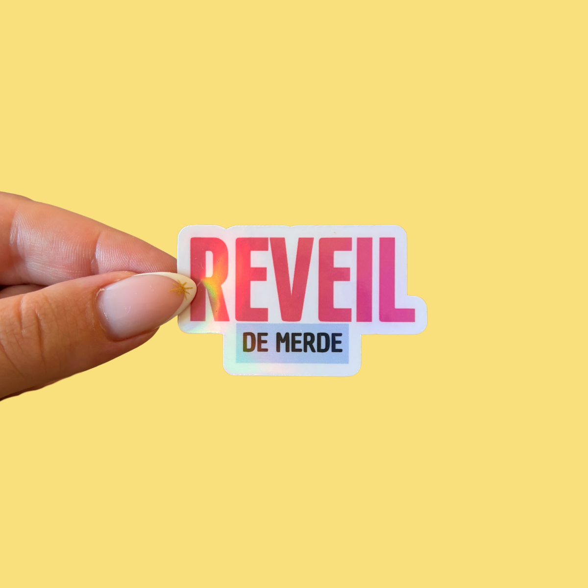 Sticker - reveil de merde