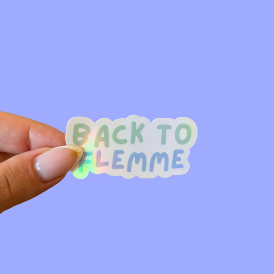 Sticker - Back to flemme