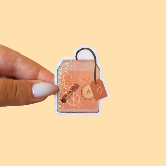 Sticker - sachet de thé automne