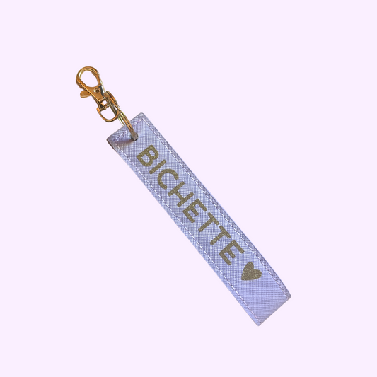 Porte-clé dragonne - violet - BICHETTE
