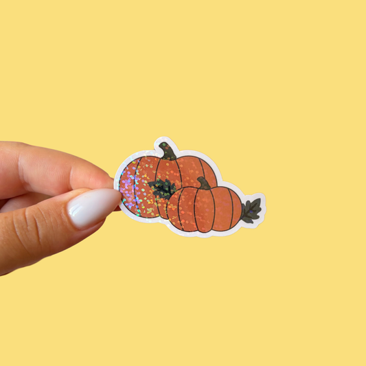 Sticker - citrouille double
