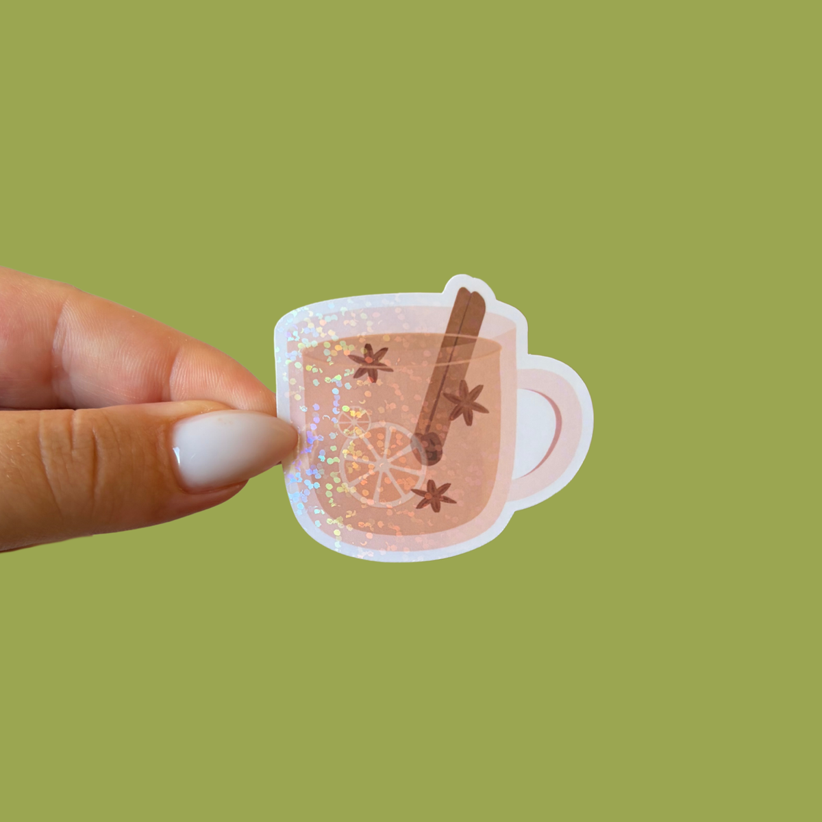 Sticker - Tasse de thé cannelle
