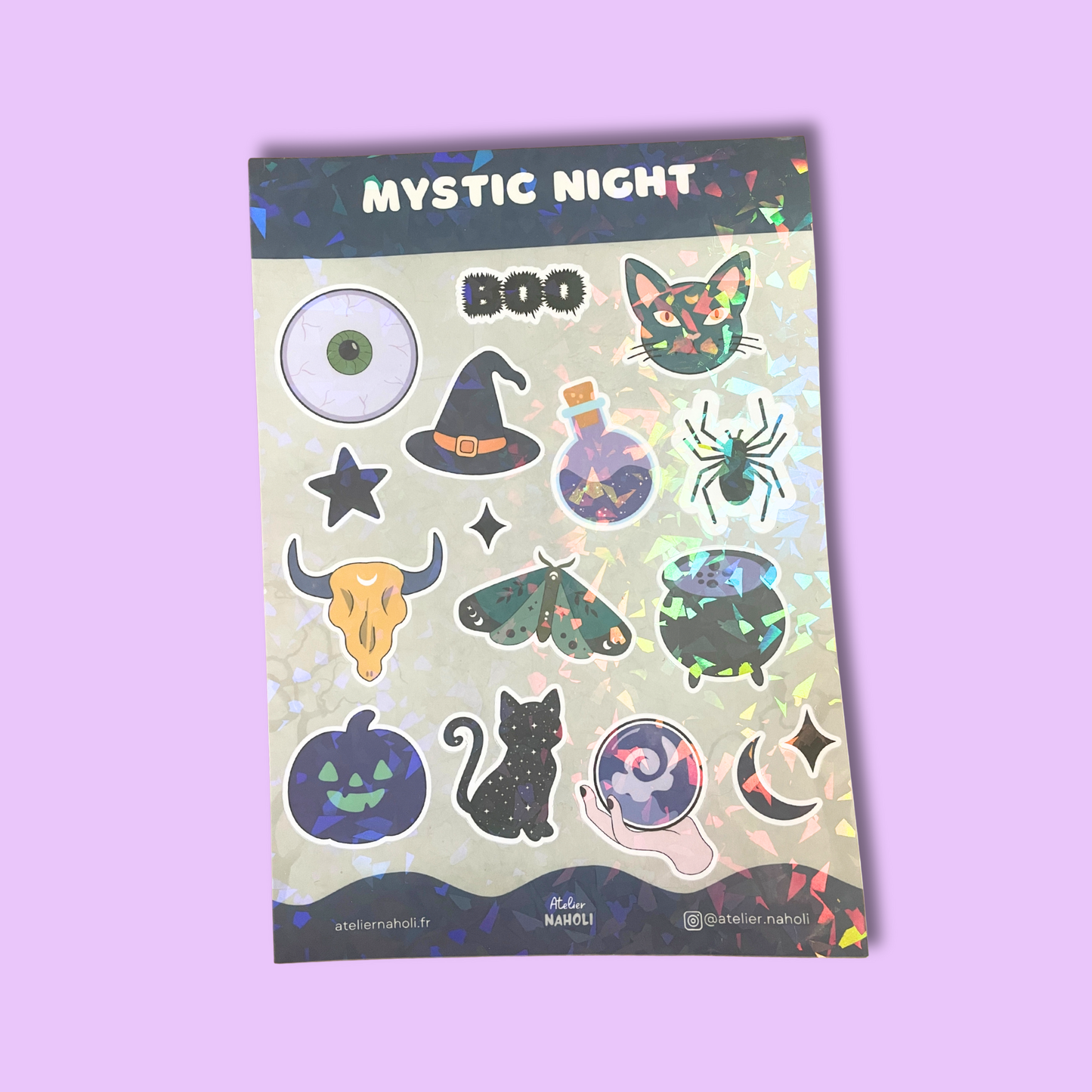 Planche stickers - Mystic Night - A5