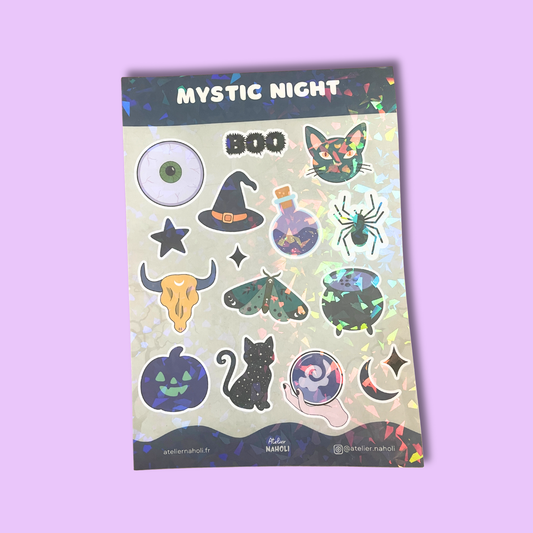 Planche stickers - Mystic Night - A5
