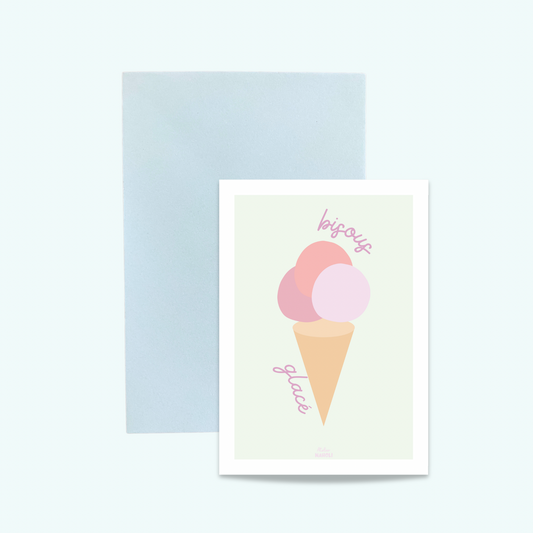 carte "Bisous glacé"