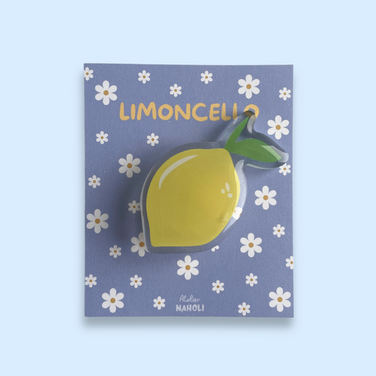 Pins citron en acrylique