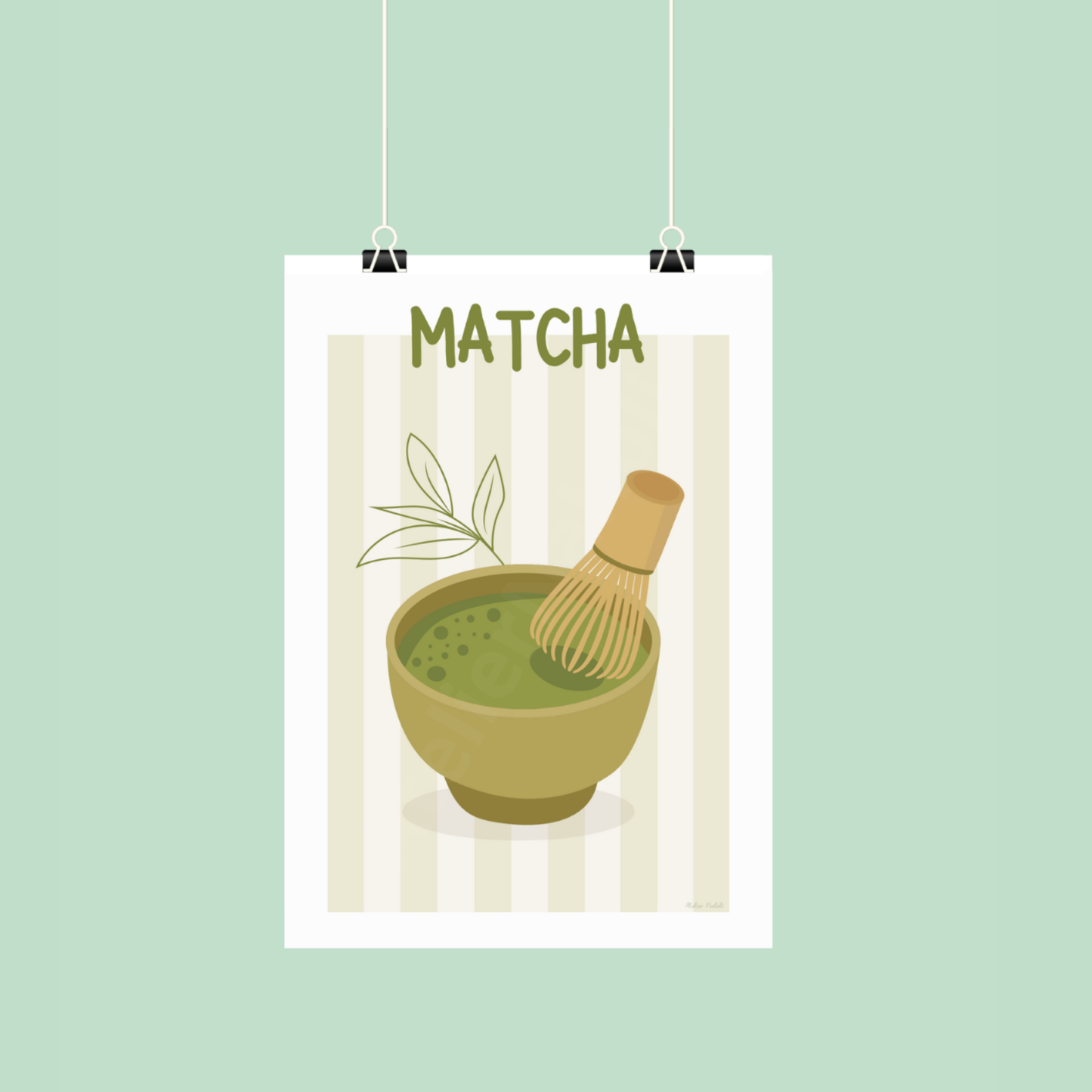 Affiche - Bol de matcha