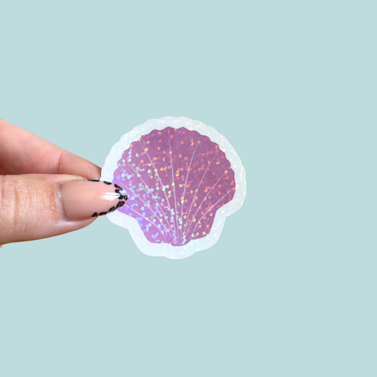 Sticker - coquillage violet