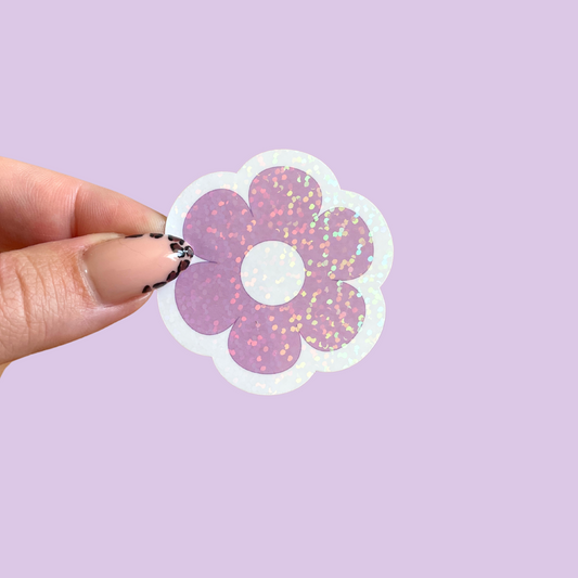 Sticker - fleur violette