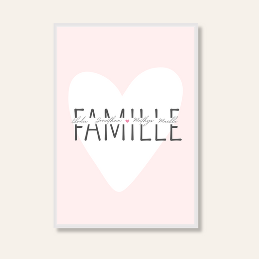 Affiche personnalisé - Famille
