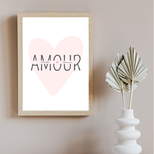 Affiche personnalisé - Amour