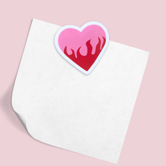 Magnet - Coeur flamme