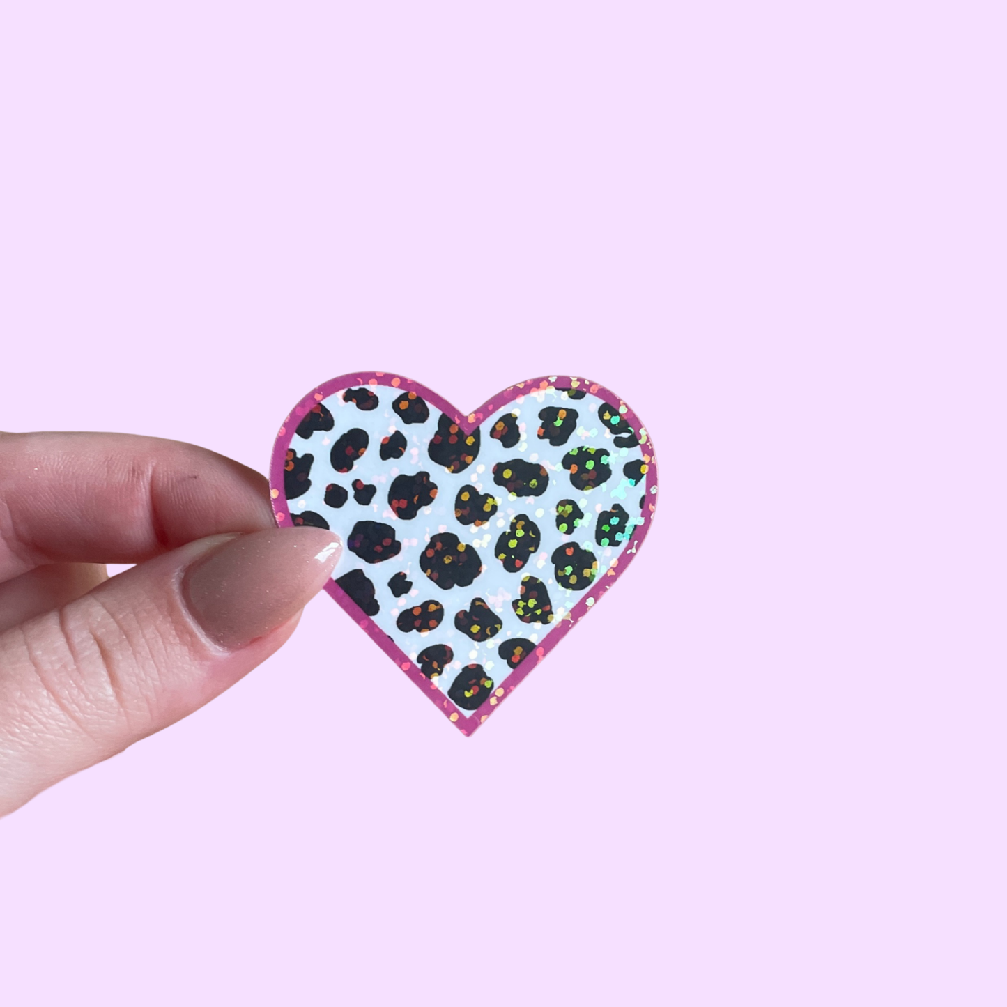 Sticker - Coeur vache (avec contour blanc ou sans)