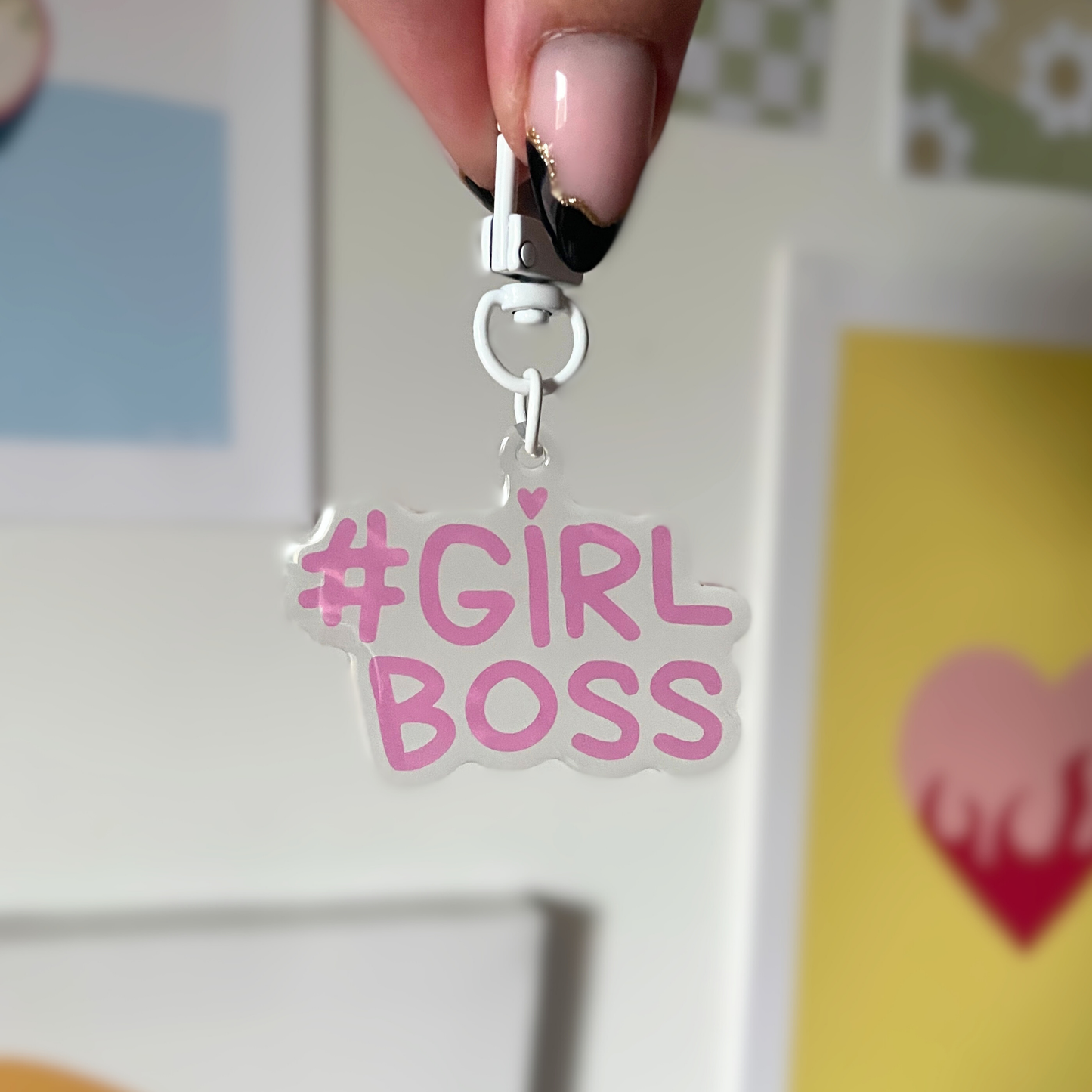 Porte-clé #GIRLBOSS