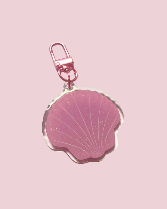 Porte-clé -  Coquillage paillettes - IMPARFAIT