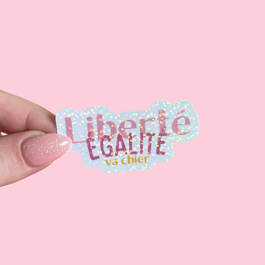 Sticker - liberté, égalité, va chier