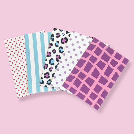 Papier Scrapbook format A5 - Thème violet