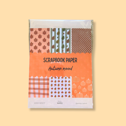 SET - Papier Scrapbook format A5 - Thème AUTOMNE