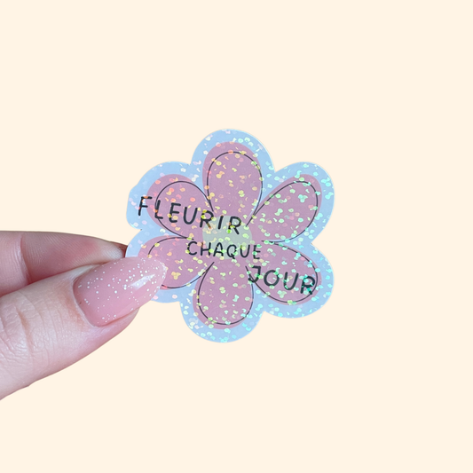 Sticker fleur - Fleurir chaque jour