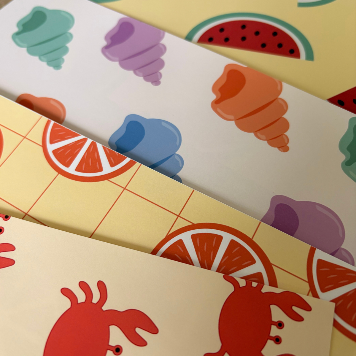 Papier Scrapbook format A5 - Thème SUMMER