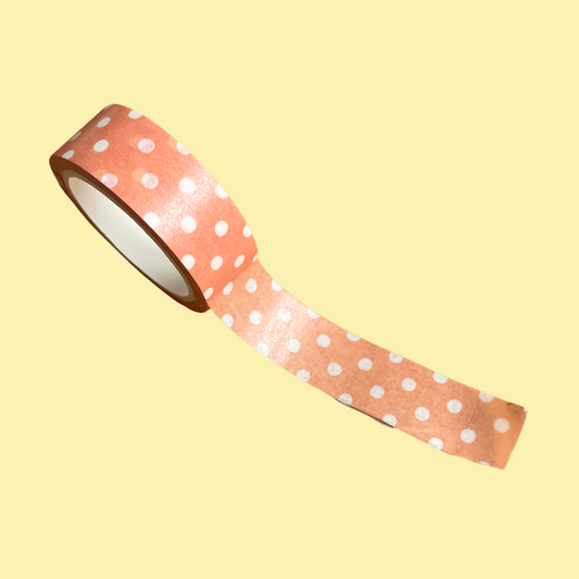 Washi Tape - Orange à pois