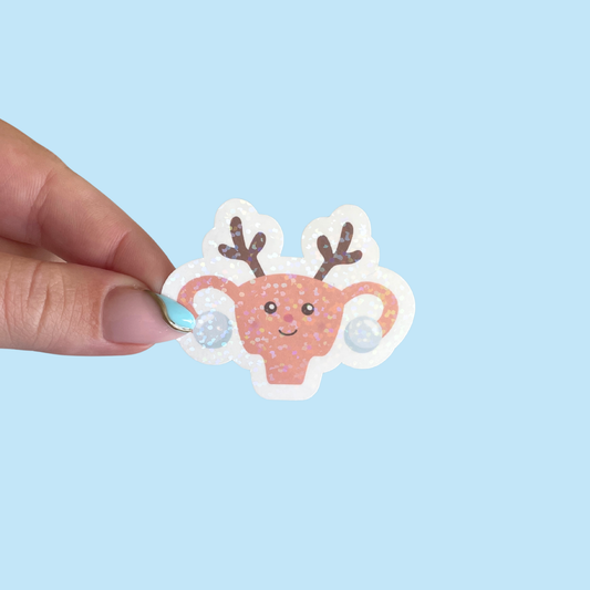 Sticker - Uterus renne de noel