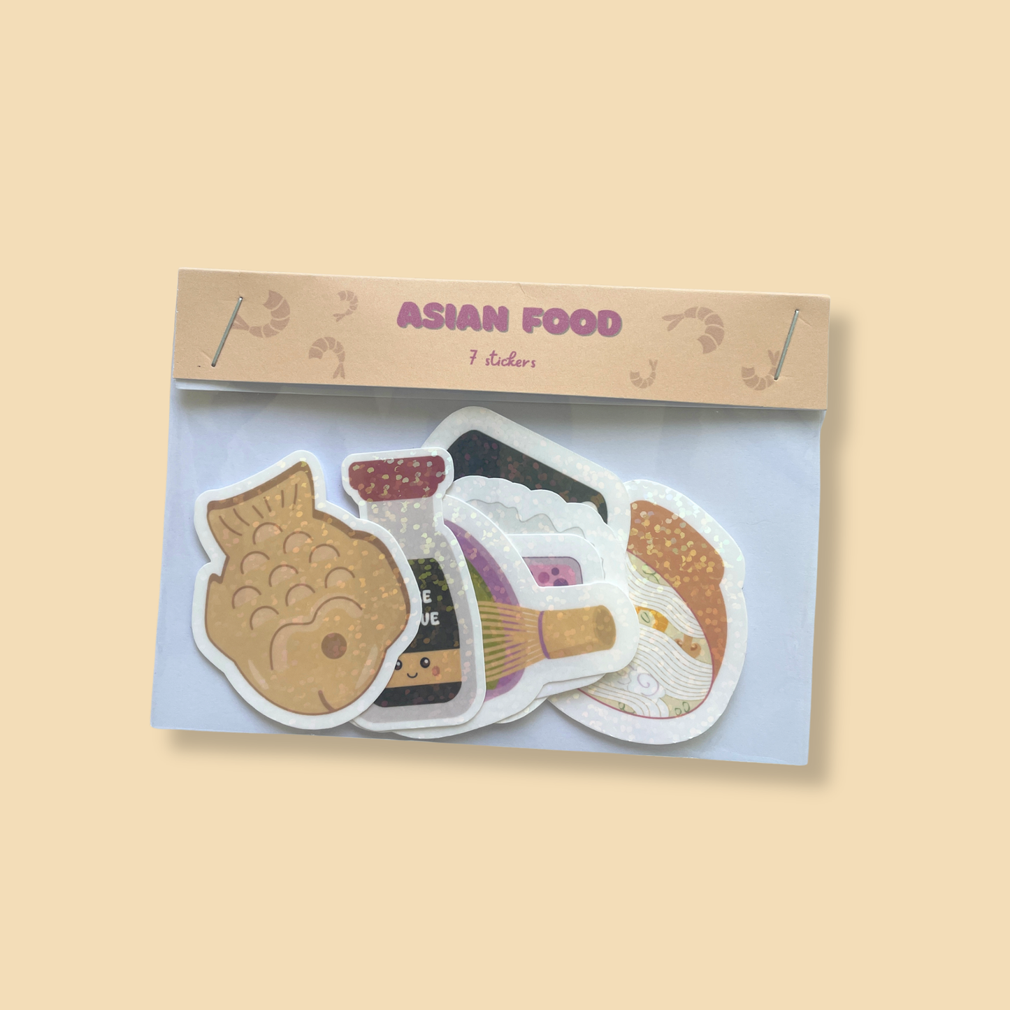 Pack stickers - Asian food - 7 stickers