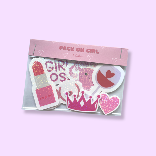 Pack stickers - Oh girl - 7 stickers