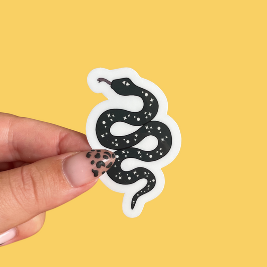 Sticker - Serpent noir mystique