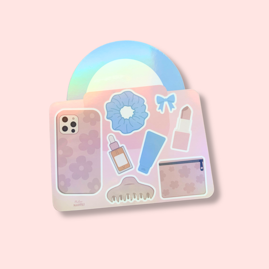 Planche de stickers holographique A6 - SAC À MAIN LIFESTYLE