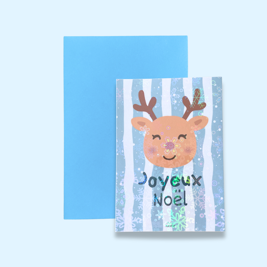 Carte Joyeux Noël – Renne de Noël